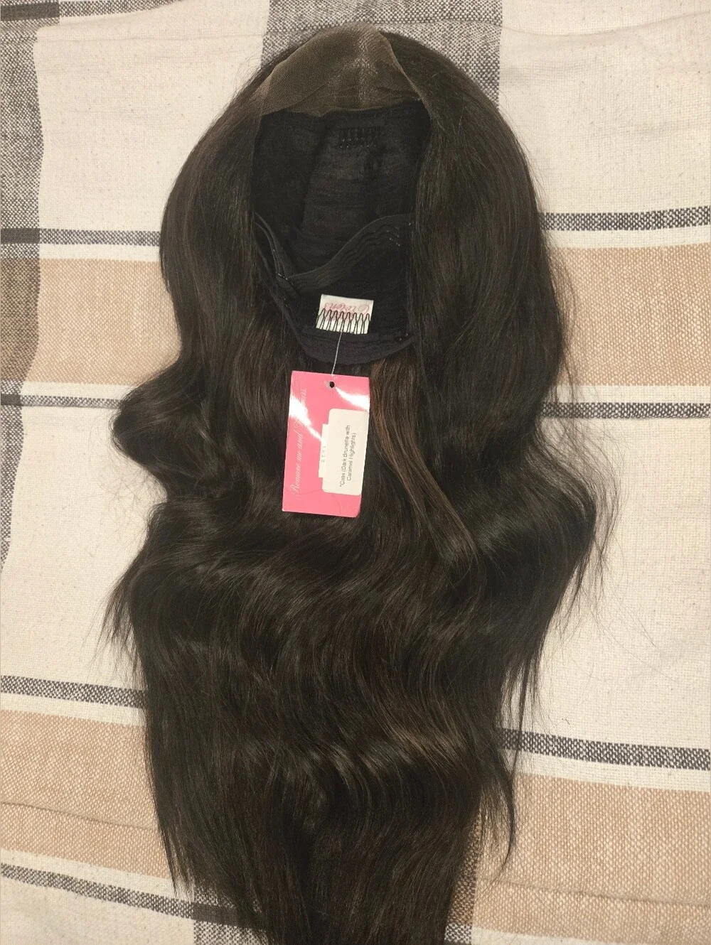 Csc BNWT Cass Dark Brunette With Caramel Highlights Standard Cap.
